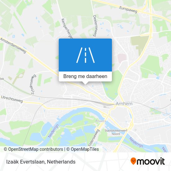 Izaäk Evertslaan kaart