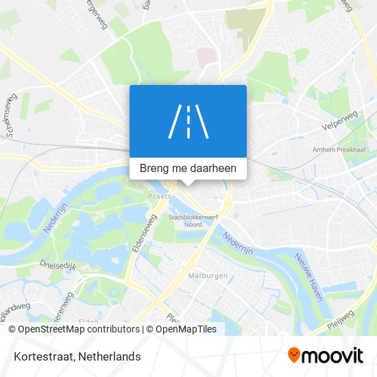 Kortestraat kaart