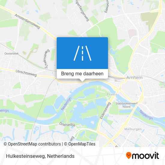 Hulkesteinseweg kaart