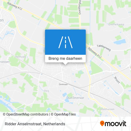 Ridder Anselmstraat kaart