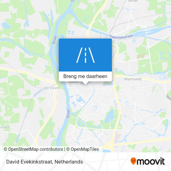 David Evekinkstraat kaart