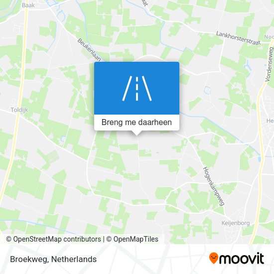 Broekweg kaart