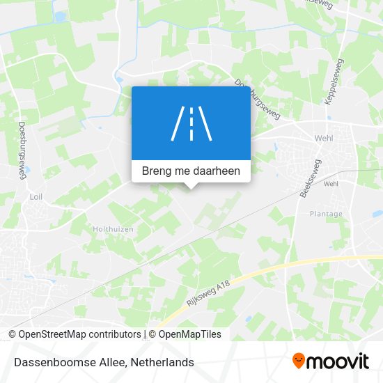 Dassenboomse Allee kaart