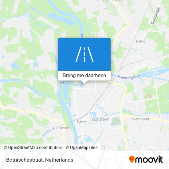 Botnischestraat kaart