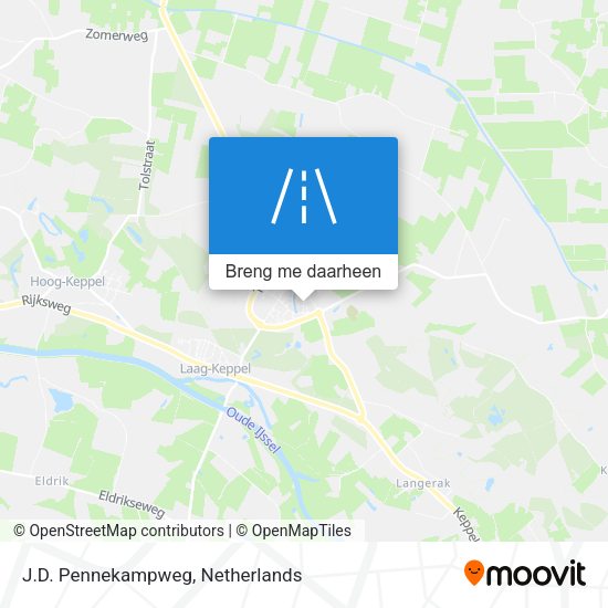J.D. Pennekampweg kaart