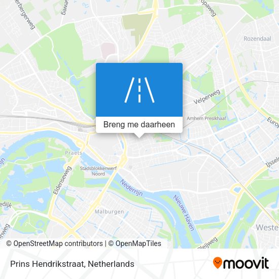 Prins Hendrikstraat kaart