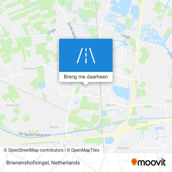 Brienenshofsingel kaart