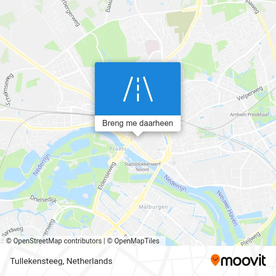 Tullekensteeg kaart