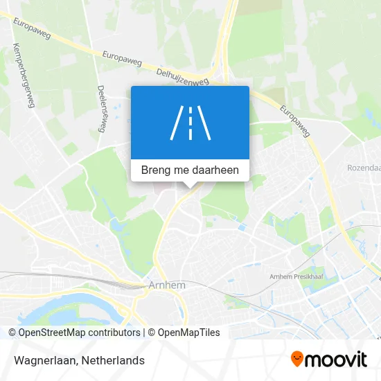 Wagnerlaan kaart