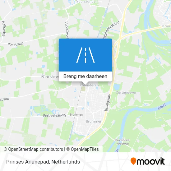 Prinses Arianepad kaart