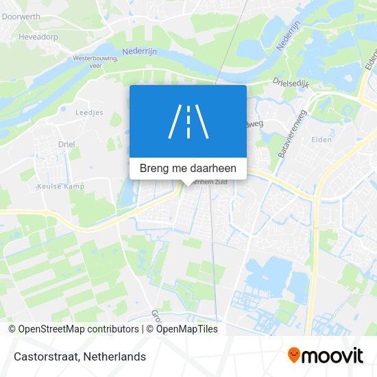 Castorstraat kaart