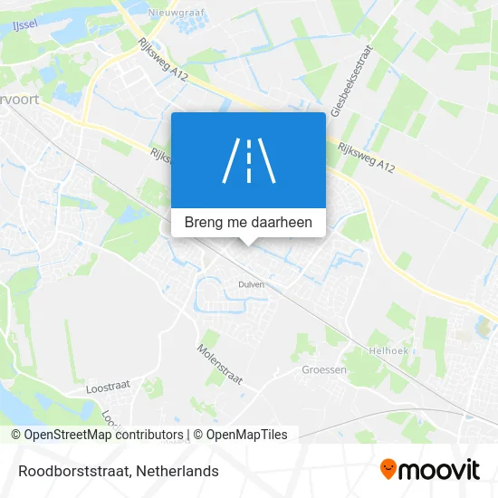 Roodborststraat kaart