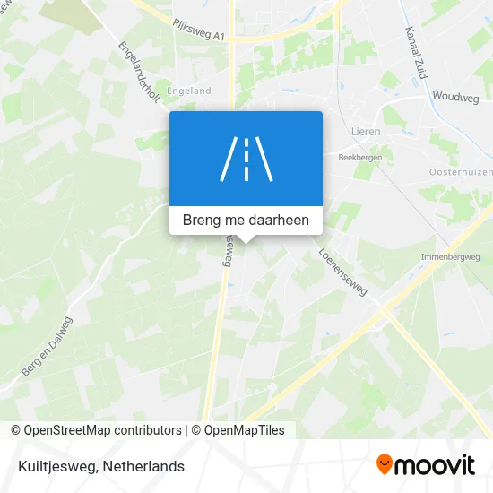 Kuiltjesweg kaart