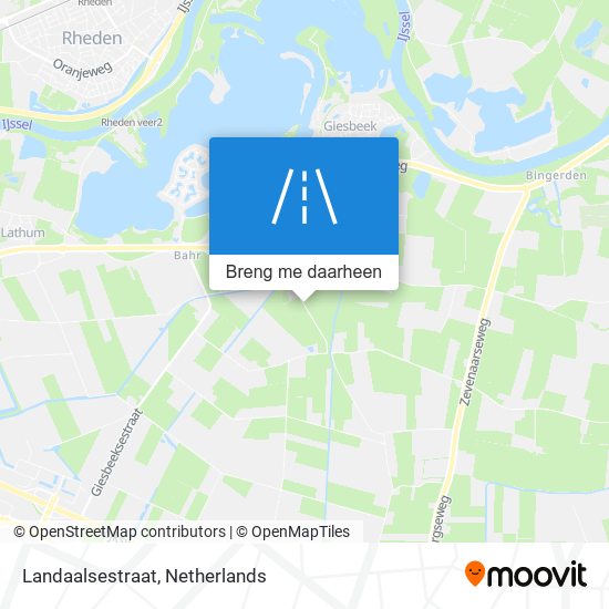 Landaalsestraat kaart