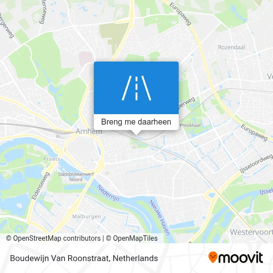 Boudewijn Van Roonstraat kaart
