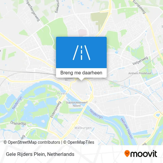 Gele Rijders Plein kaart