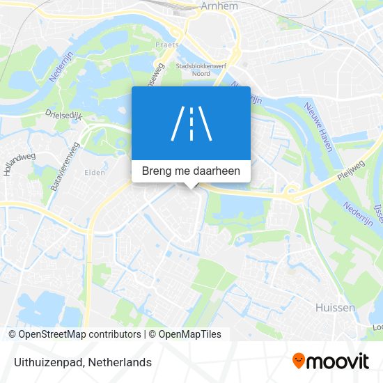 Uithuizenpad kaart