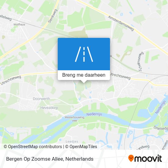 Bergen Op Zoomse Allee kaart