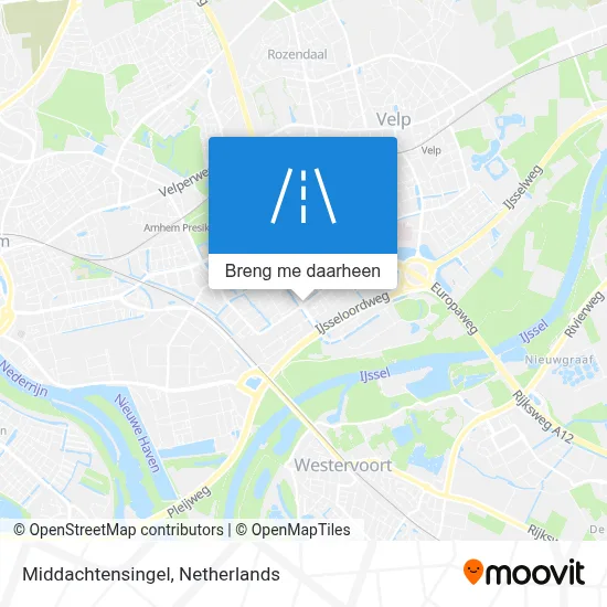 Middachtensingel kaart