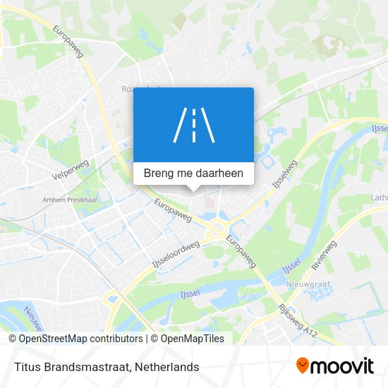 Titus Brandsmastraat kaart