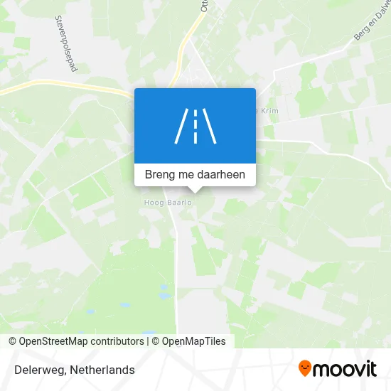 Delerweg kaart