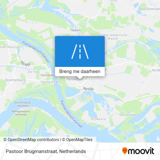 Pastoor Brugmanstraat kaart
