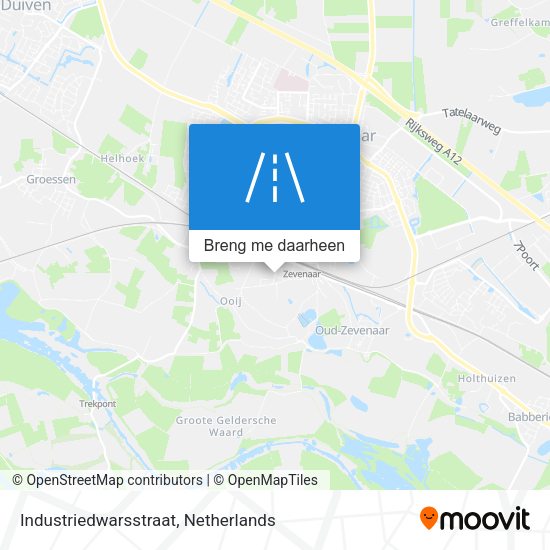 Industriedwarsstraat kaart