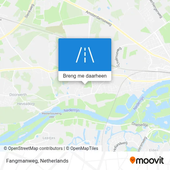Fangmanweg kaart