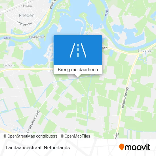 Landaansestraat kaart