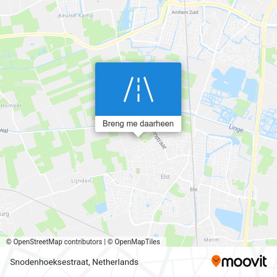 Snodenhoeksestraat kaart