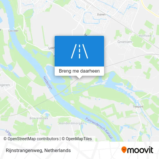Rijnstrangenweg kaart