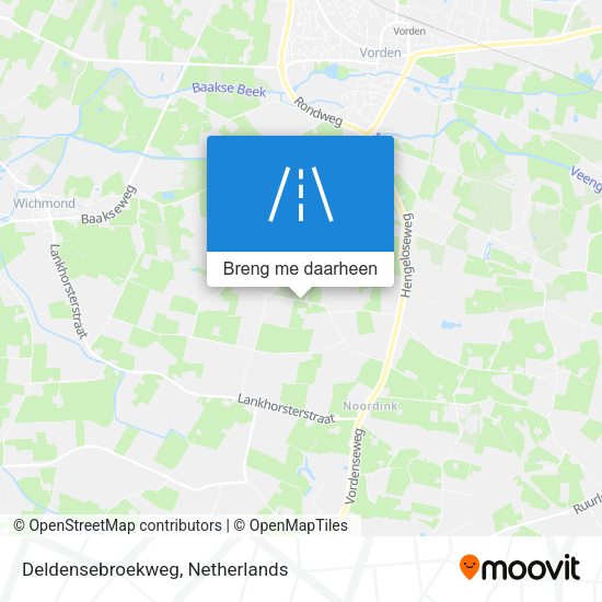 Deldensebroekweg kaart