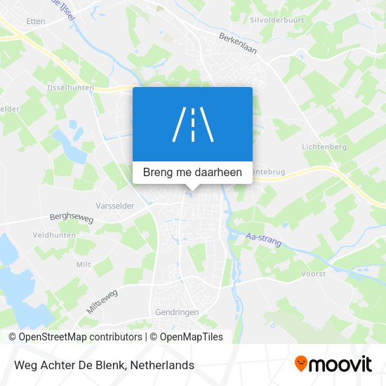 Weg Achter De Blenk kaart