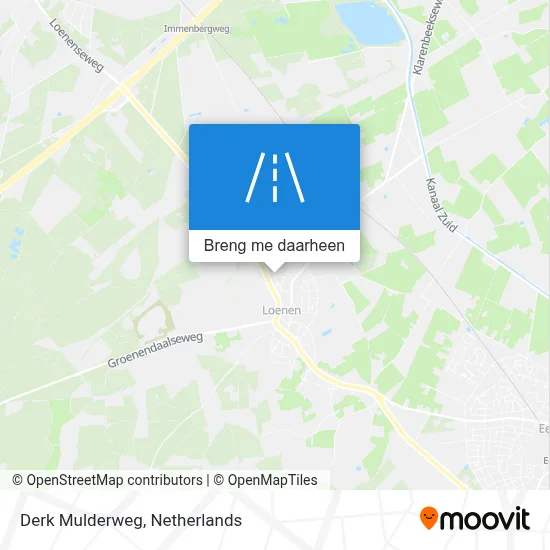 Derk Mulderweg kaart