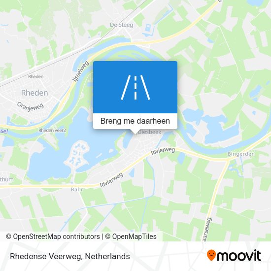 Rhedense Veerweg kaart