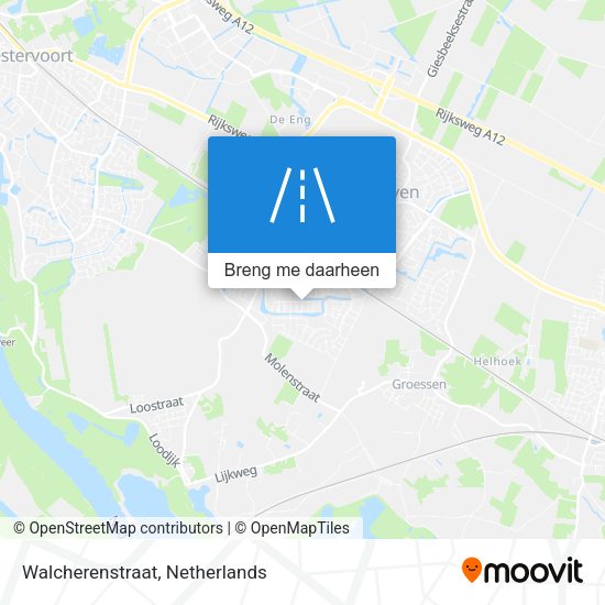 Walcherenstraat kaart