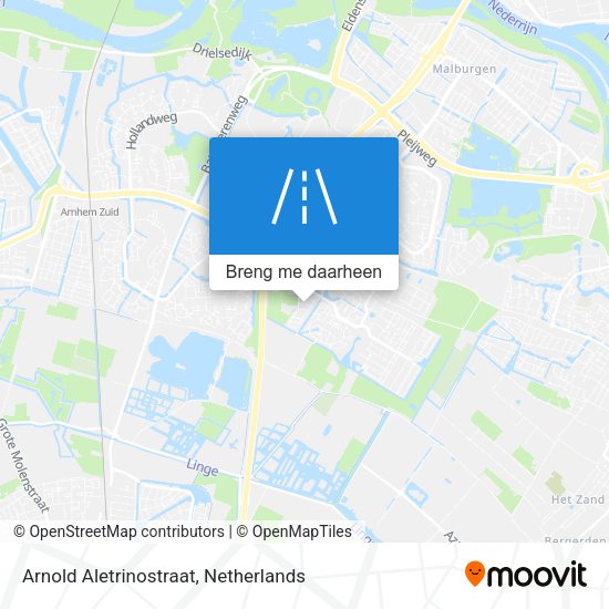 Arnold Aletrinostraat kaart