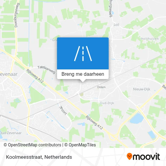 Koolmeesstraat kaart