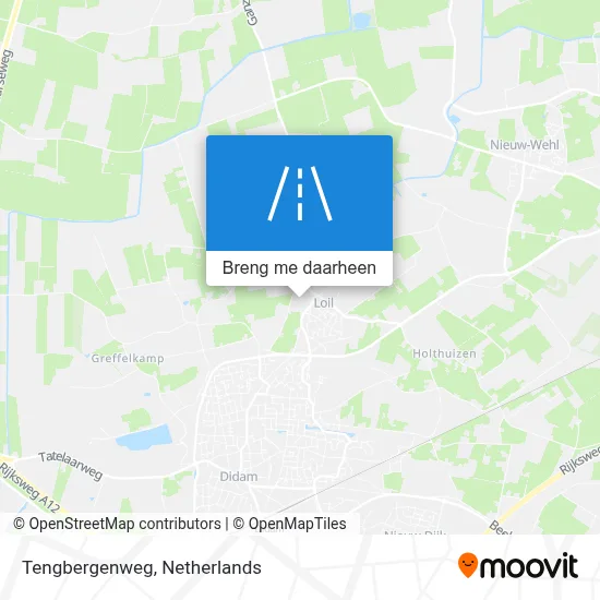 Tengbergenweg kaart