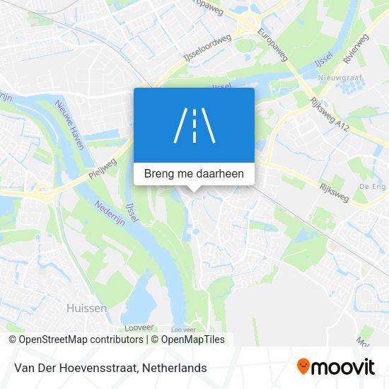 Van Der Hoevensstraat kaart