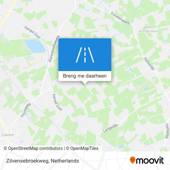 Zilvensebroekweg kaart