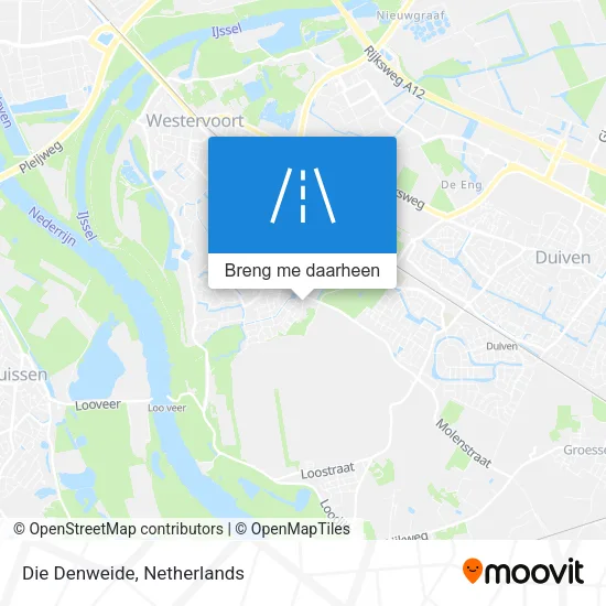 Die Denweide kaart