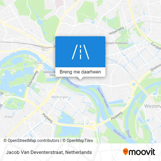 Jacob Van Deventerstraat kaart