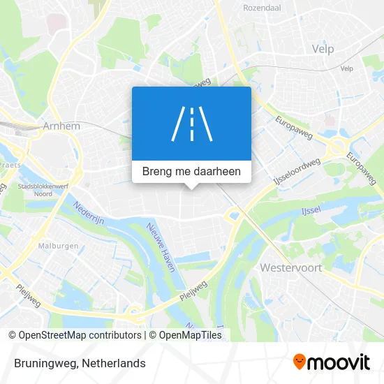 Bruningweg kaart