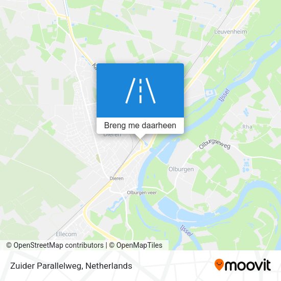Zuider Parallelweg kaart