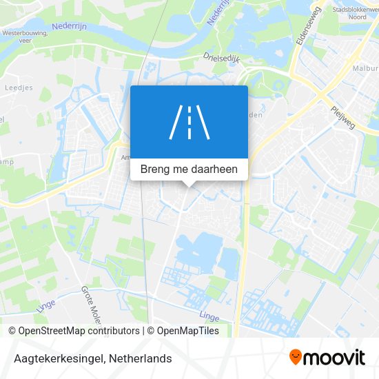 Aagtekerkesingel kaart