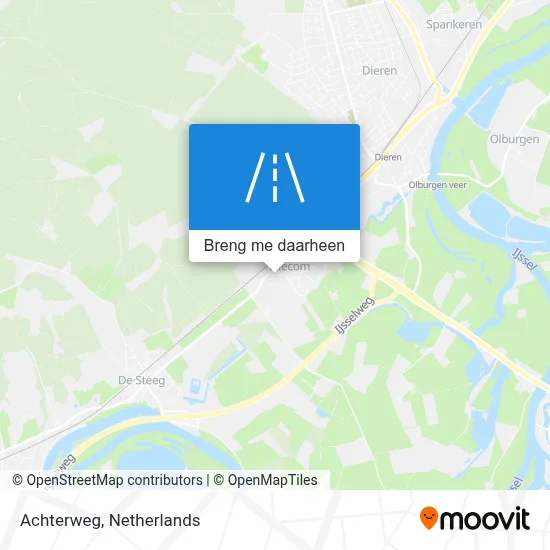 Achterweg kaart