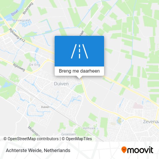 Achterste Weide kaart