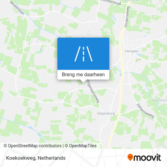 Koekoekweg kaart