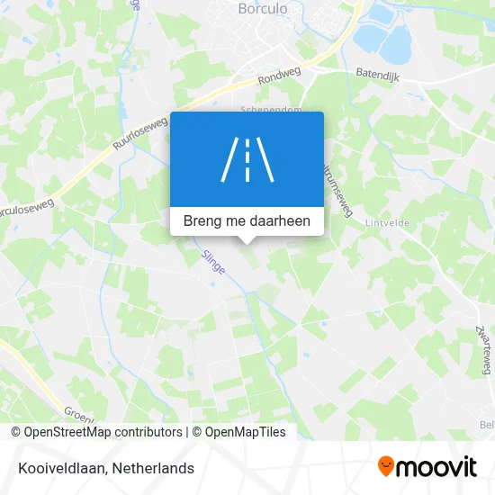 Kooiveldlaan kaart